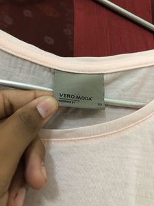 Vero Moda Pink Short Sleeve Top