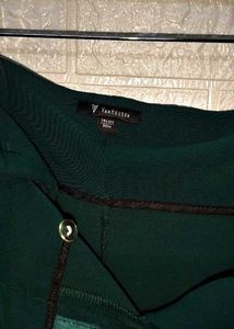 Van Heusen Pleated Green 3/4 Pants
