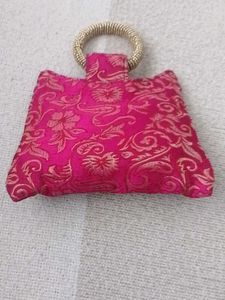 Brand New Pink Brocade Mini Bag