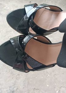Black Heeled Sandals