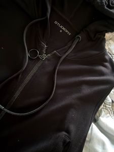 Black Studiofit Sleeveless Hoodie