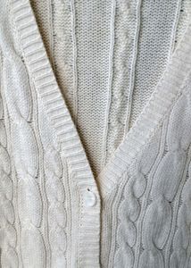 Soft Off White Korean Cardigan