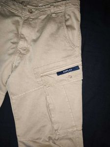 Replay Beige Cargo Pants