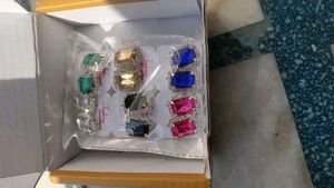 Stud Earrings with Rhinestones