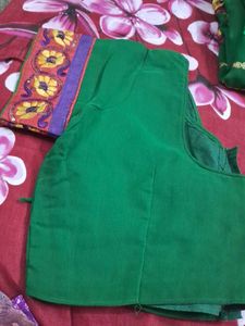 Green Floral Saree