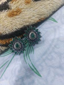Green Stone Earrings
