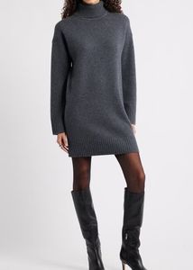 🇺🇸Stylish Gray Sweater Dress👜🕶️