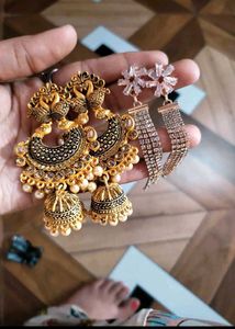 Combo Of 2 Party Wear Heavy Beautiful Earing