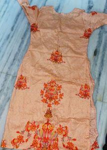 Coral Floral Printed Kurti set