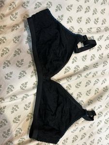 Black Cotton Bra
