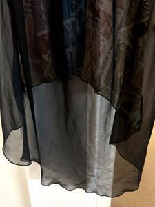 Chic Print Shrug Shirt