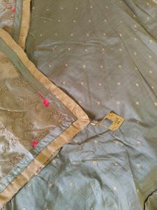 Heavy Work Duppatta Wedding Gown With Cancan