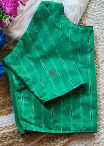 Ikkat Boat Neck Blouse
