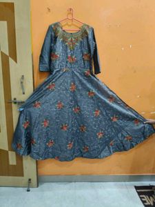 Elegant Embroidered Anarkali Kurta Set