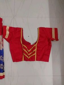 Silk Saree,Used,Stiched Blouse