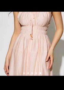 blue gathered dress 💙