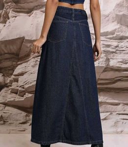 Denim Maxi Skirt