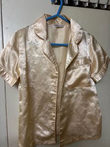 Silky Top And Short Night Suit