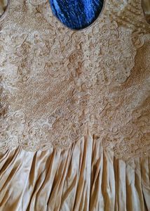 Beautiful Tan Colour Wedding Gown