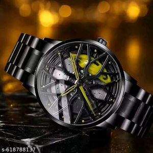 Wheel spining watch for men