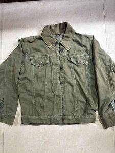 Vintage Green Denim Jacket