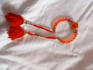 Orange Beaded Bracelet