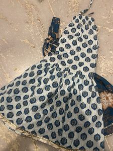 Baby Girl Sleeveless Frock With Sharara Pant