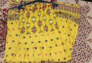 Women Haldi Maxi Gown Dress