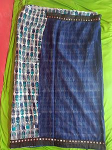 Party Wear Net Less Border Saree