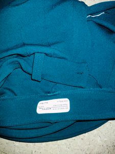 High Waist Regular Fit green Pant