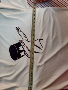 Dabbing Cartoon Printed White T-shirt