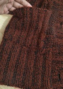 Brown Knit Cardigan