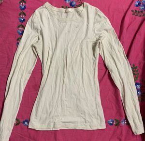White Long Sleeve Top