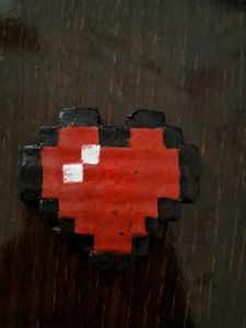 minecraft heart wall decor