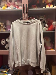 H&amp;M Beige Relaxed Fit SweatShirt