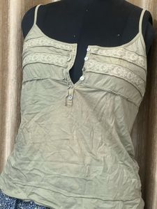Lace Trim Tank Top