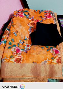 Floral Print Saree