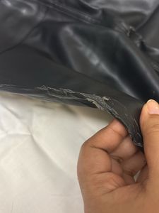 H&amp;M Faux Leather Pants Straight Fit