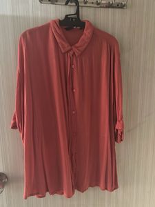 Women Orange Casual Shirt