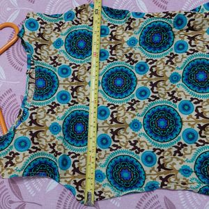 Sleeveless Tailor Stiched Kurta For Daily Wear