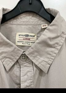 Men&#39;s Beige Casual Shirt
