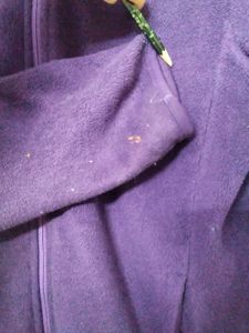 UNIQLO Purple Fleece Zip-Up Jacket