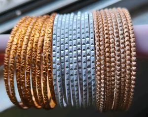 Set of Gold &amp; Silver Bangles