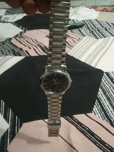 HMT Quartz Silver Watch