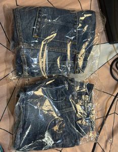 Rolled Hem ripped Denim Shorts pack of 2