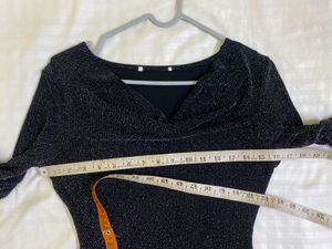 Sparkly Black Bodysuit Bust 36