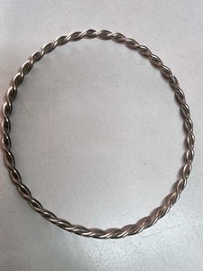 Silver Twisted Bangle Set