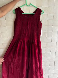 Elegant Maroon Dress