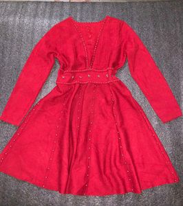Red Fit & Flare Dress