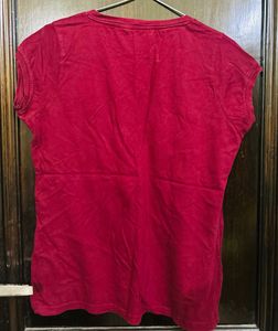 Red V-Neck T-Shirt